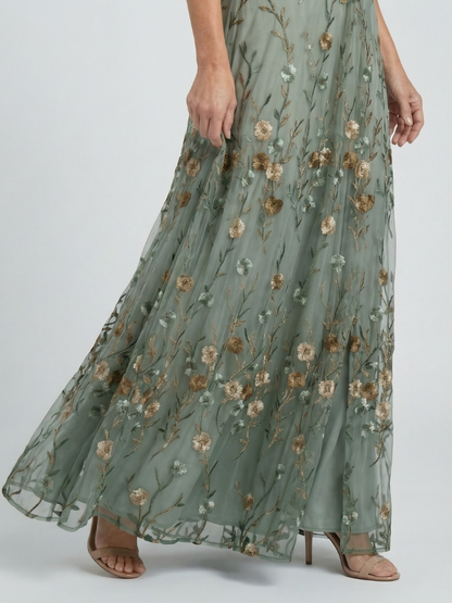 Selora | Halter Bloom Flow Maxi Dress