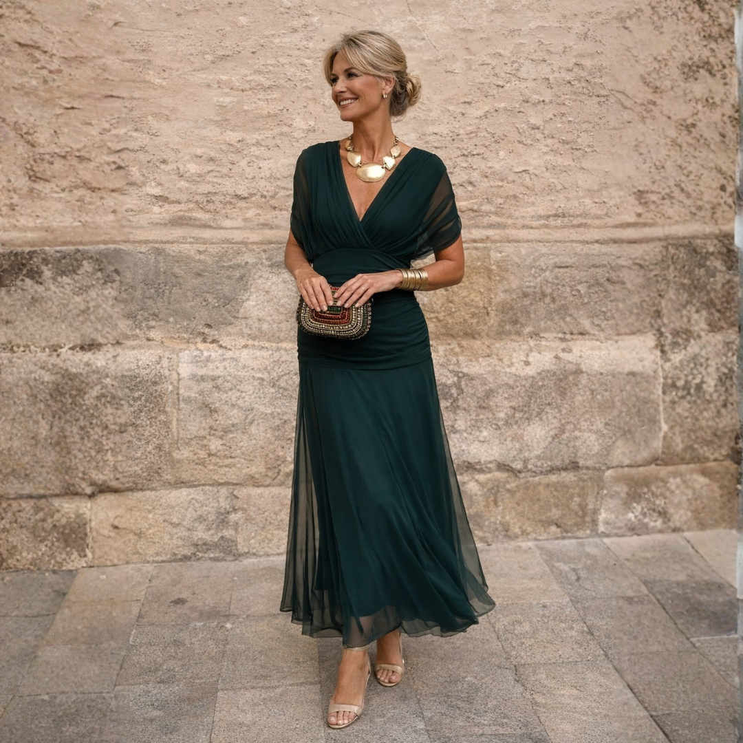 Morgan | Elegant Green Dress