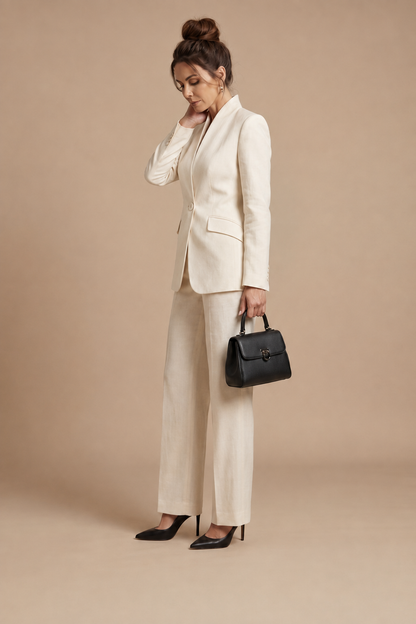 Delta | Structured Stand Collar Tailored Suit