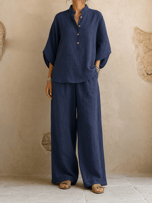 Maribel | Batwing Sleeves and Wide-Leg Pants