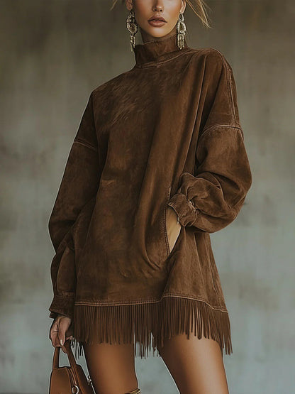 Natalia™ Suede Fringe Dress