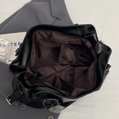 Faux Leather Shoulder Bag