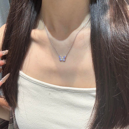 [Limited Edition] Luminous Dream Purple Butterfly Necklace
