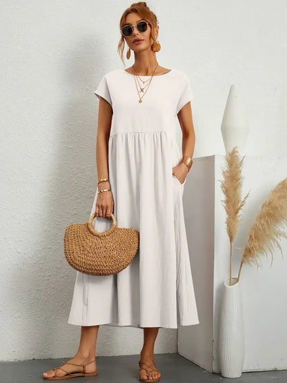 Ursina™ | Fluid Midi Dress