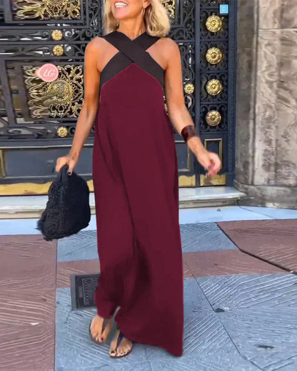 Quirine™ | Wrap-Front Maxi Dress