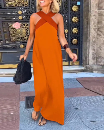 Quirine™ | Wrap-Front Maxi Dress