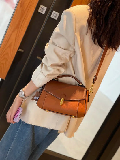 Cowhide Genuine Leather Handbag