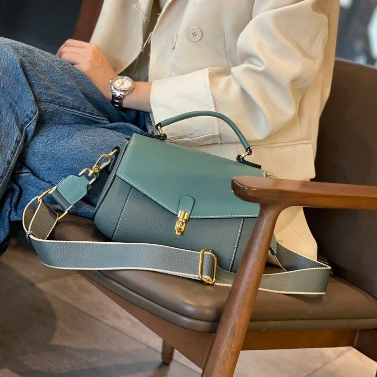 Cowhide Genuine Leather Handbag