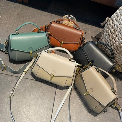 Cowhide Genuine Leather Handbag