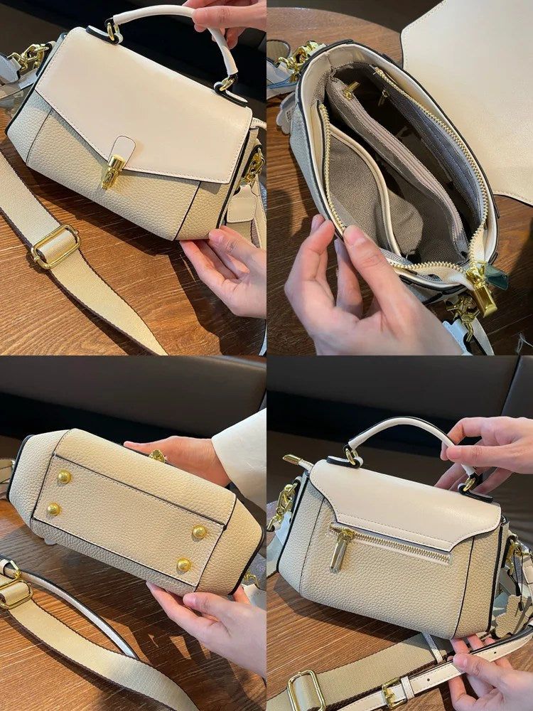 Cowhide Genuine Leather Handbag