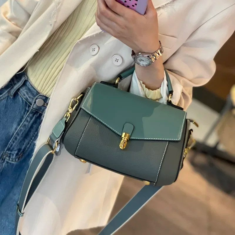 Cowhide Genuine Leather Handbag
