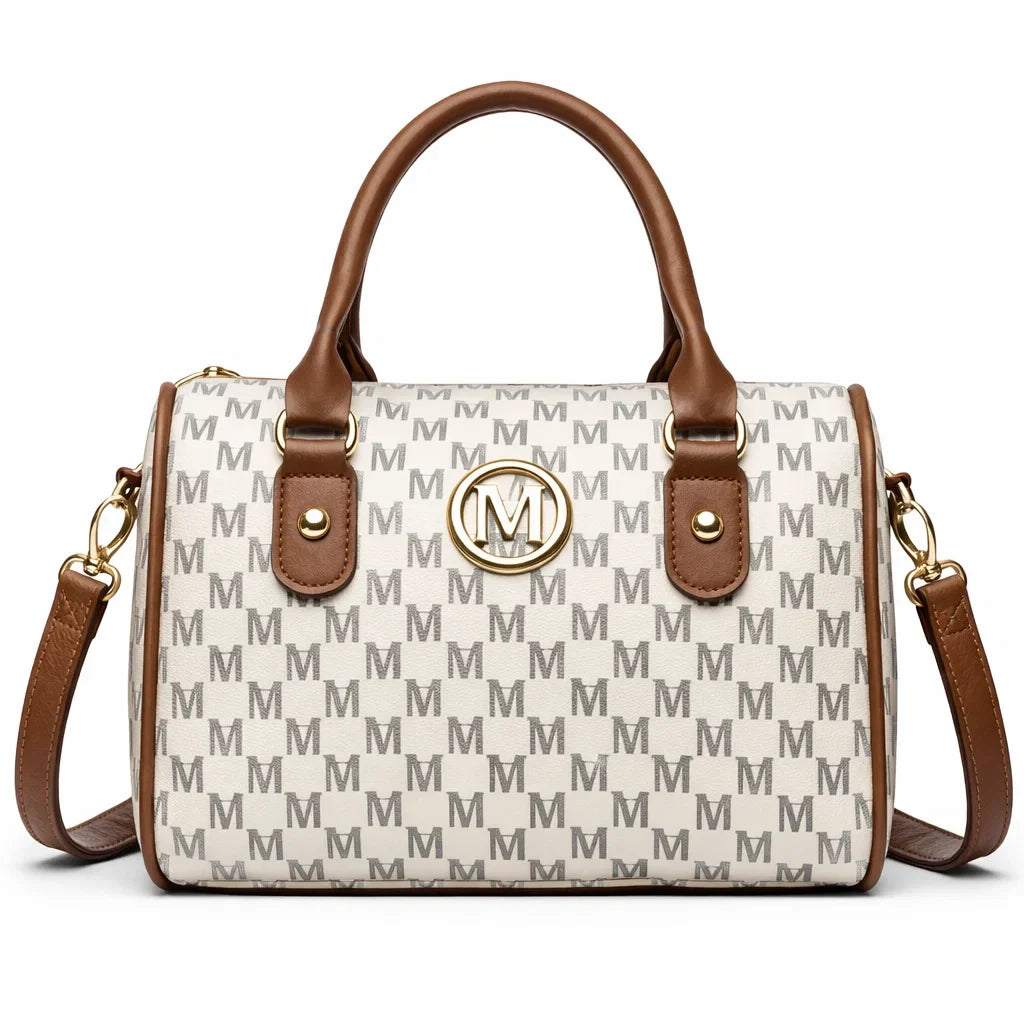 Women's Genuine Leather Boston Bag - Ashworth