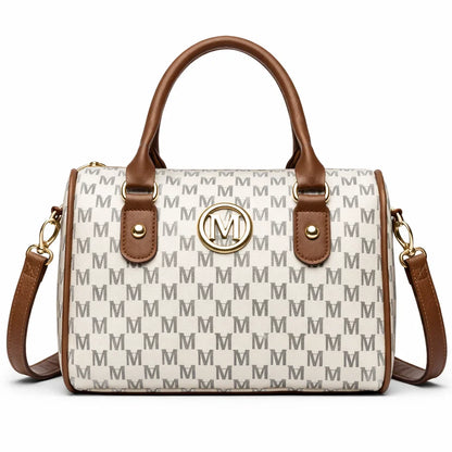 Women's Genuine Leather Boston Bag - Ashworth