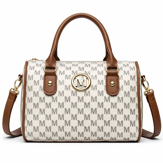 Women's Genuine Leather Boston Bag - Ashworth