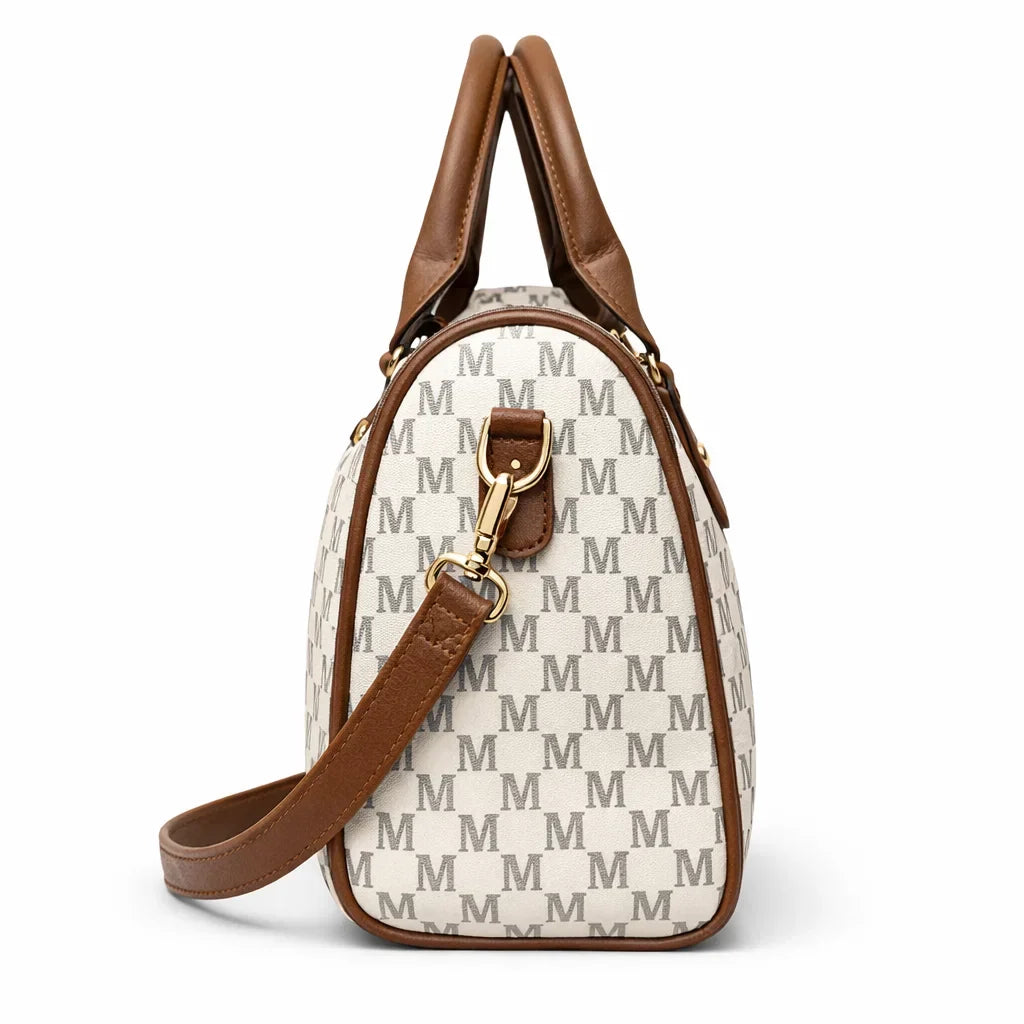 Women's Genuine Leather Boston Bag - Ashworth