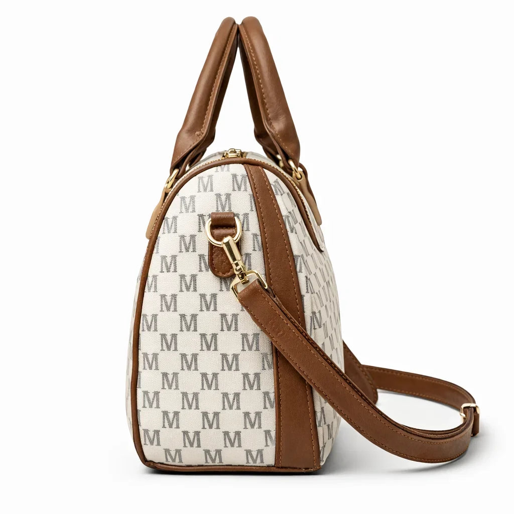 Women's Genuine Leather Boston Bag - Ashworth