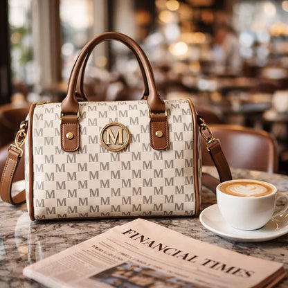 Women's Genuine Leather Boston Bag - Ashworth