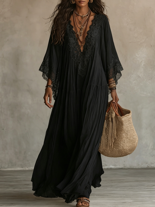 Ravenna | Batwing Sleeve Maxi Dress