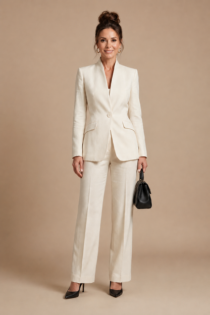 Delta | Structured Stand Collar Tailored Suit