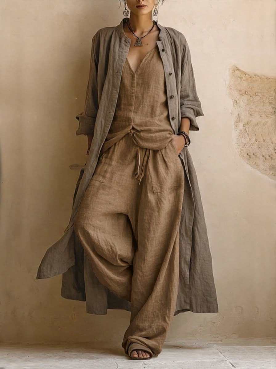 Boema | Bohemian Cotton & Linen 3-Piece Set
