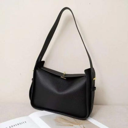 Leather Crossbody Bag With Adjustable Strap, Brown