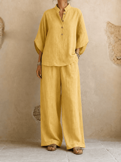 Maribel | Batwing Sleeves and Wide-Leg Pants